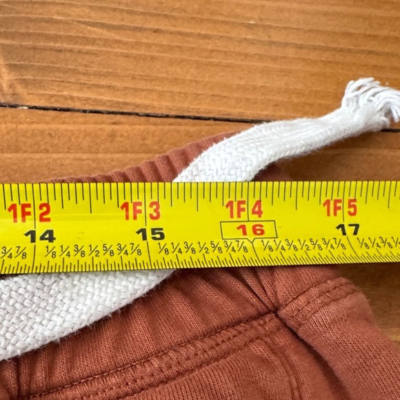 Men's Athletic Shorts in Rust with White Drawstring - Picture 7 of 11